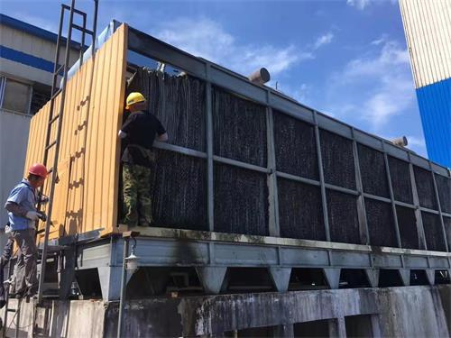 圓形冷卻塔填料更換安裝步驟(冷卻塔清洗方法),圓形逆流塔冷卻塔填料